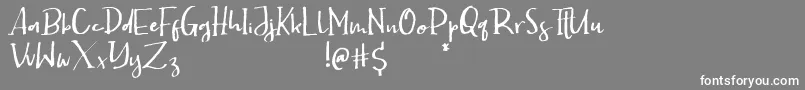 HectorDemo Font – White Fonts on Gray Background