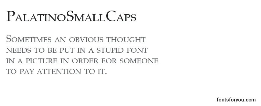 PalatinoSmallCaps Font