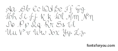 Schriftart Silvascript
