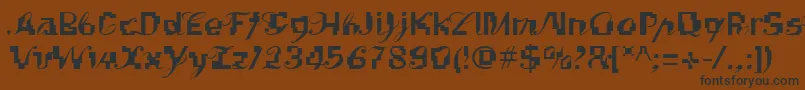 Saiba mais sobre a fonte Linotypekonflikt Fonte Linotypekonflikt – fontes pretas em um fundo marrom