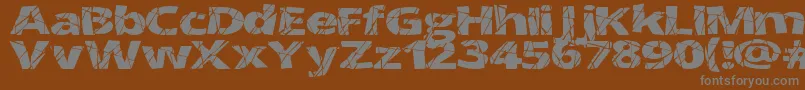 More about CrackedWide Font CrackedWide Font – Gray Fonts on Brown Background