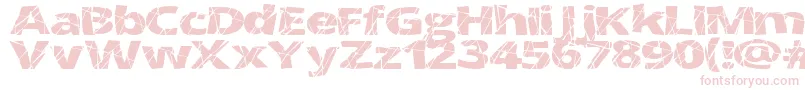 Шрифт CrackedWide – розовые шрифты