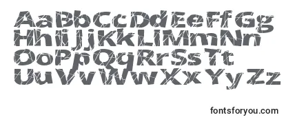CrackedWide Font