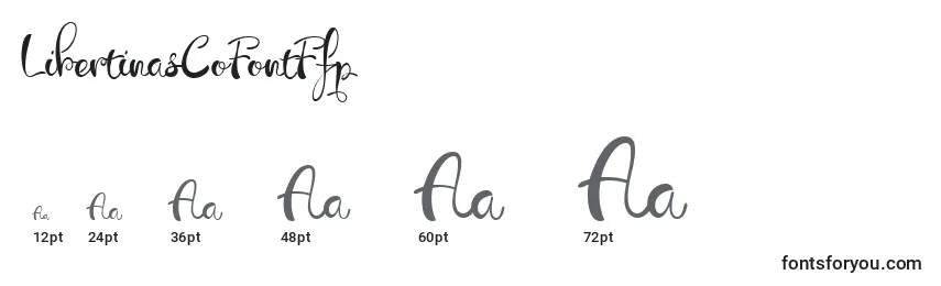 LibertinasCoFontFfp Font Sizes