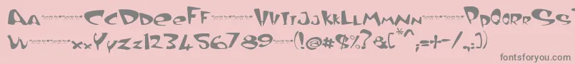 CurvedAir Font – Gray Fonts on Pink Background