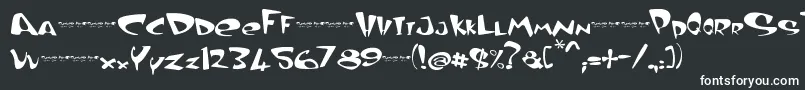 CurvedAir-fontti – valkoiset fontit
