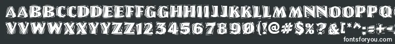 Linolettercutragged Font – White Fonts