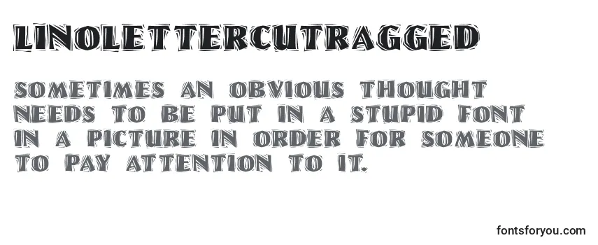 Review of the Linolettercutragged Font