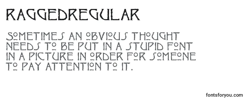 Обзор шрифта RaggedRegular