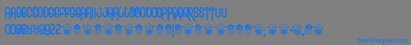 Twee-Schriftart – Blaue Schriften auf grauem Hintergrund