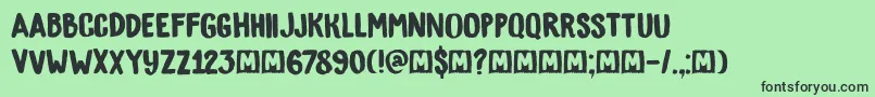 DkBygone Font – Black Fonts on Green Background