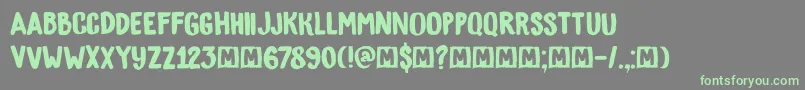 DkBygone Font – Green Fonts on Gray Background