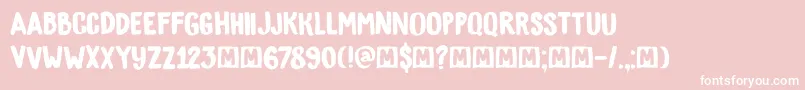 DkBygone Font – White Fonts on Pink Background