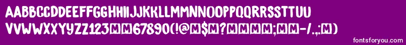 DkBygone Font – White Fonts on Purple Background