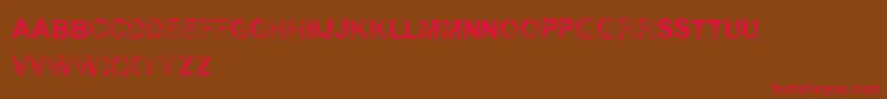 VtksFresh Font – Red Fonts on Brown Background