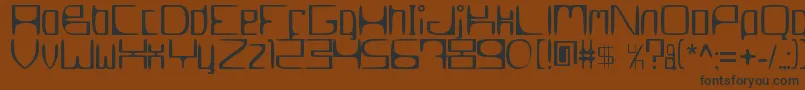 MetroslumJkt002Erc2006-Schriftart – Schwarze Schriften auf braunem Hintergrund