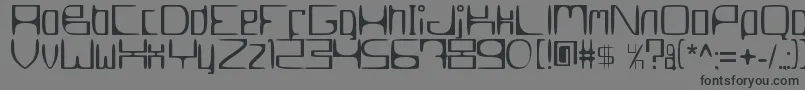 MetroslumJkt002Erc2006 Font – Black Fonts on Gray Background