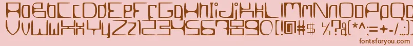 MetroslumJkt002Erc2006-Schriftart – Braune Schriften auf rosa Hintergrund