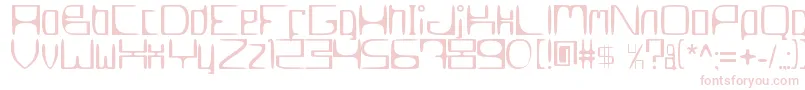 MetroslumJkt002Erc2006 Font – Pink Fonts on White Background