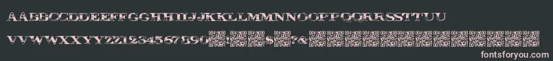 Megadeal Font – Pink Fonts on Black Background