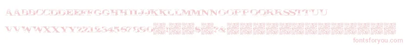 Megadeal Font – Pink Fonts on White Background