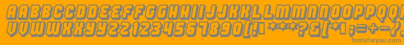 Hang Font – Gray Fonts on Orange Background