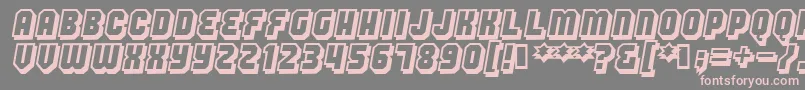 Шрифт Hang – розовые шрифты на сером фоне