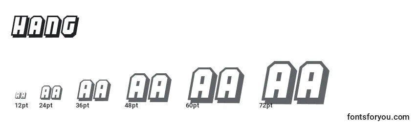 Hang Font Sizes