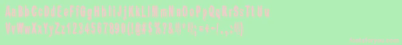Fonte ShadowCatcher – fontes rosa em um fundo verde