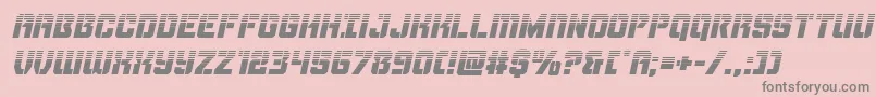 Thundertrooperhalfital Font – Gray Fonts on Pink Background
