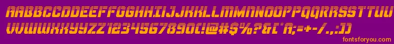 fuente Thundertrooperhalfital – Fuentes Naranjas Sobre Fondo Morado