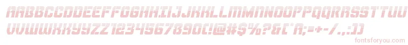Thundertrooperhalfital-Schriftart – Rosa Schriften auf weißem Hintergrund