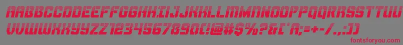 Thundertrooperhalfital Font – Red Fonts on Gray Background