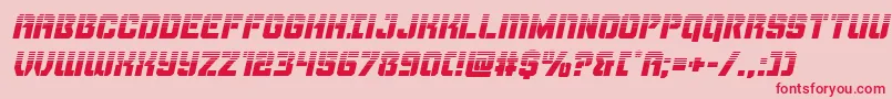 Thundertrooperhalfital Font – Red Fonts on Pink Background