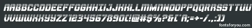 Thundertrooperhalfital Font – White Fonts on Black Background