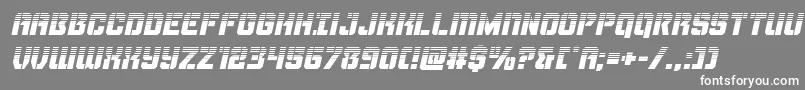 Thundertrooperhalfital Font – White Fonts on Gray Background