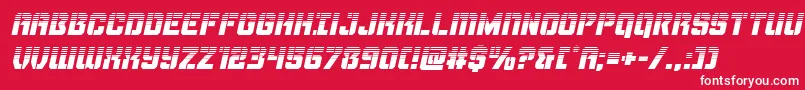 Thundertrooperhalfital Font – White Fonts on Red Background