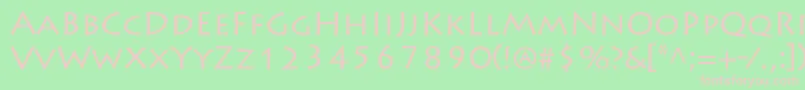 LithosproRegular Font – Pink Fonts on Green Background