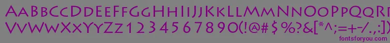 LithosproRegular Font – Purple Fonts on Gray Background