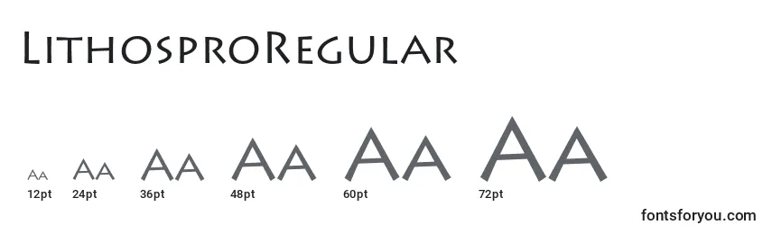 LithosproRegular Font Sizes