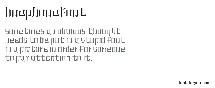 Обзор шрифта LinePhoneFont
