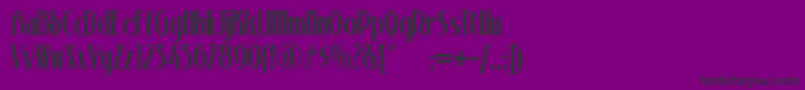 フォントStonyislandnf – 紫の背景に黒い文字