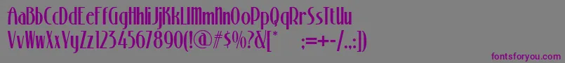 Stonyislandnf Font – Purple Fonts on Gray Background