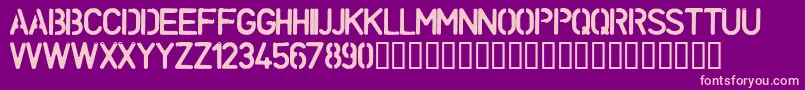 UnconformRound Font – Pink Fonts on Purple Background