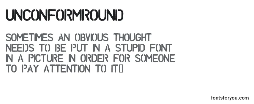 UnconformRound Font