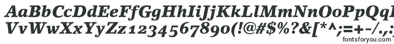 Шрифт LinoletterBlackItalicOldstyleFigures – толстые шрифты