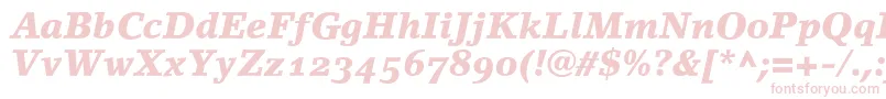 LinoletterBlackItalicOldstyleFigures Font – Pink Fonts