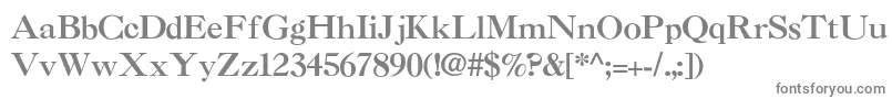 NelsieBold-fontti – harmaat kirjasimet valkoisella taustalla