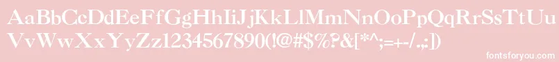 Шрифт NelsieBold – белые шрифты на розовом фоне