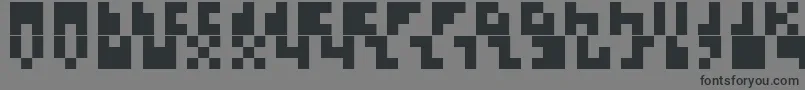 Ikkle Font – Black Fonts on Gray Background